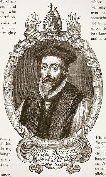 Bishop Hooper, illustration from The Church of England