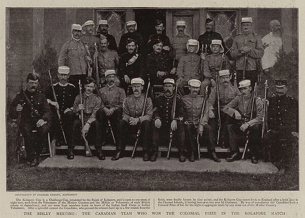 The Bisley Meeting, the Canadian Team who won the Colonial Prize in the Kolapore Match (b  /  w photo)