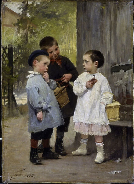 Give Me A Bite, 1883 (oil on canvas)