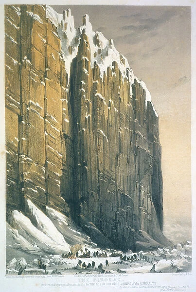 The Bivouac, Cape Seppings, engraved by Charles Haghe (1810-88