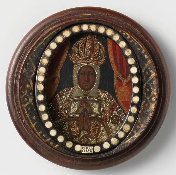 Black Madonna, anonymous, 1650-99 (oil on copper)