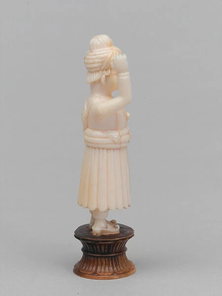 Black pawn, chess piece, India, 1820 circa (ivory)