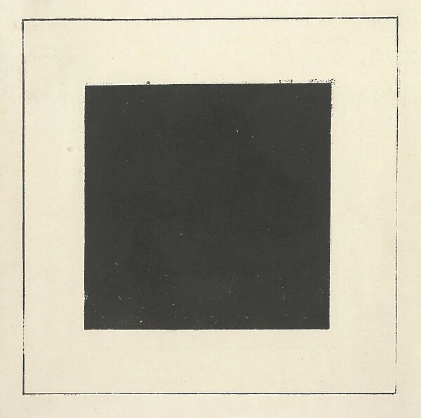 Black Square from 'Suprematism: 34 Drawings', 1920 (litho)