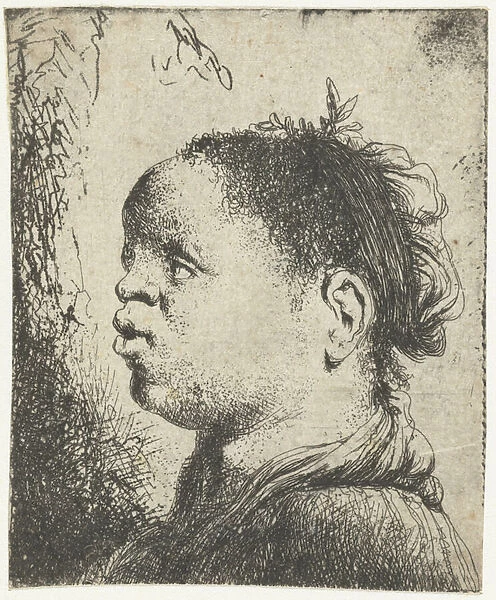 Black woman, c. 1650 (etching)
