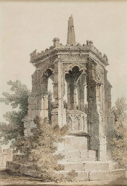 Blackfriars Cross, Hereford (A Monument), 1792-1795 (watercolour on paper)