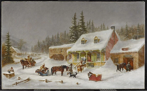 The Blacksmiths Shop. 1871 (oil on canvas)
