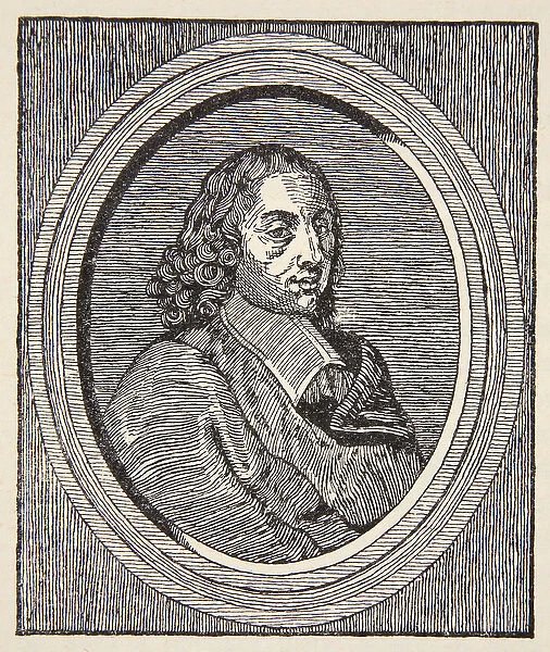 Blaise Pascal, illustration from Histoire de la Nation Francaise, Sciences