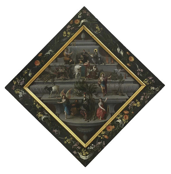 Blazon of the Chambers of Rhetoric 'De Violieren' (oil on panel)