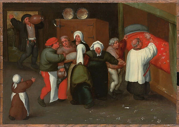 The Blessing of the Marriage (oil on panel)