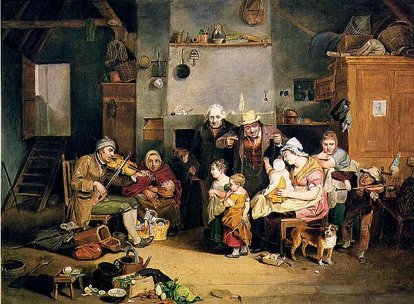 The Blind Fiddler, 1812 (oil on board)