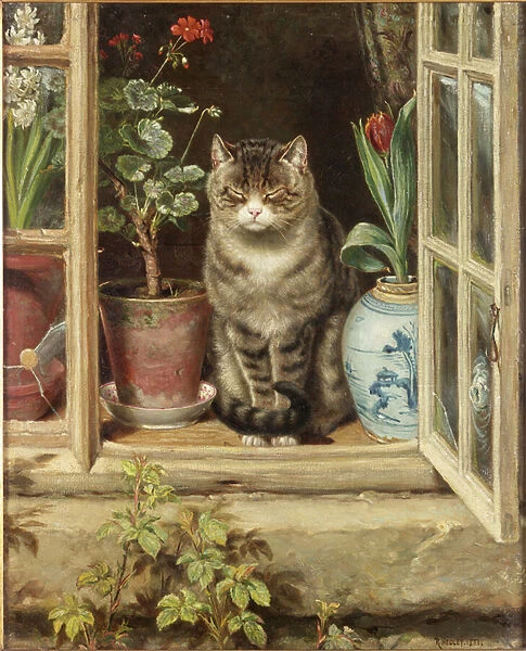 Blinking in the Sun, 1881 (oil on canvas)
