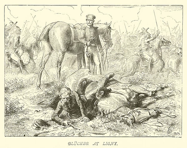 Blucher at Ligny (engraving)