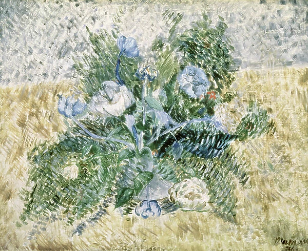 Blue Flowers, 1936 (oil on canvas)