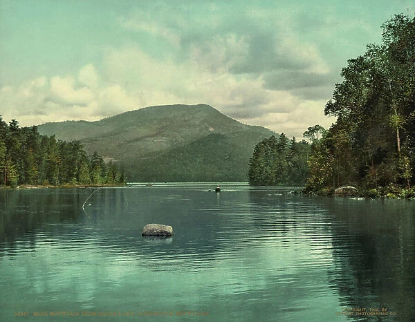 Blue Mountain from Eagle Lake, Adirondack Mountains, c.1902