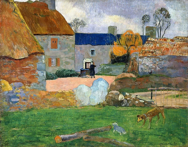 The Blue Roof or Pouldu Farm, 1890 (oil on canvas)