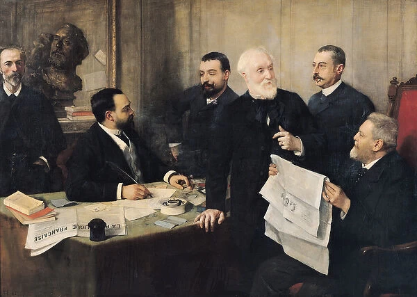 The Board of Directors of La Republique Francaise, 1890 (oil on canvas)