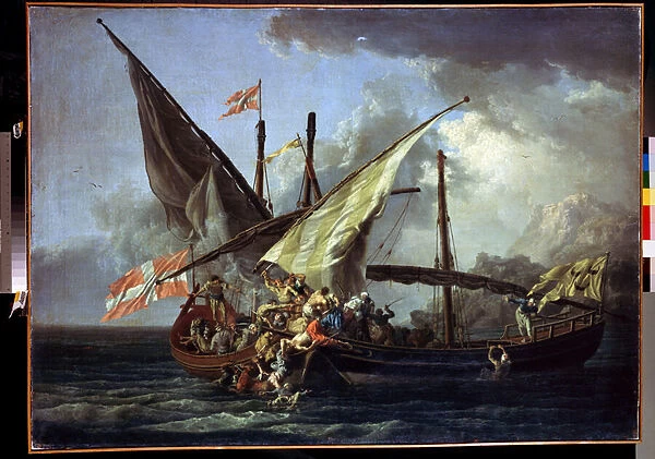 Boarding, 1765 (oil on canvas)