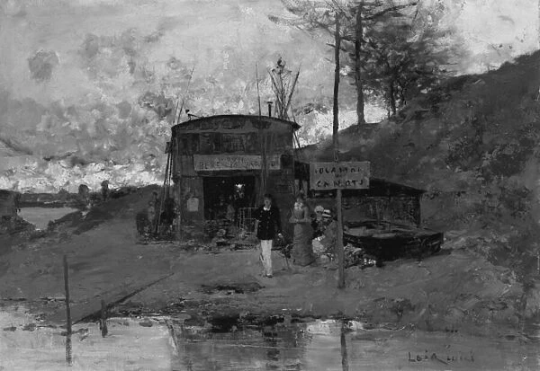 The Boathouse, c. 1885 (oil on canvas)