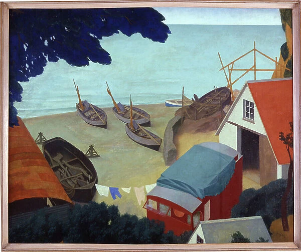 The Boatyard, 1935 (oil on canvas)