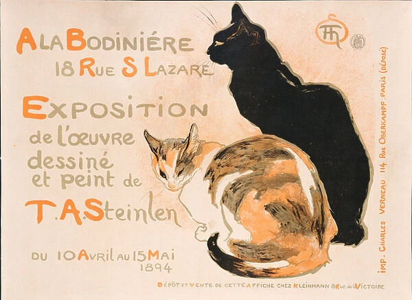 At the Bodiniere, 1894 (colour litho)