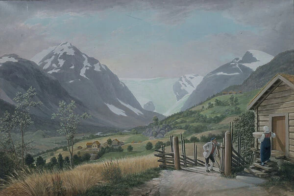 Boeyum glacier, Krondalen, 1822 (w  /  c on paper)