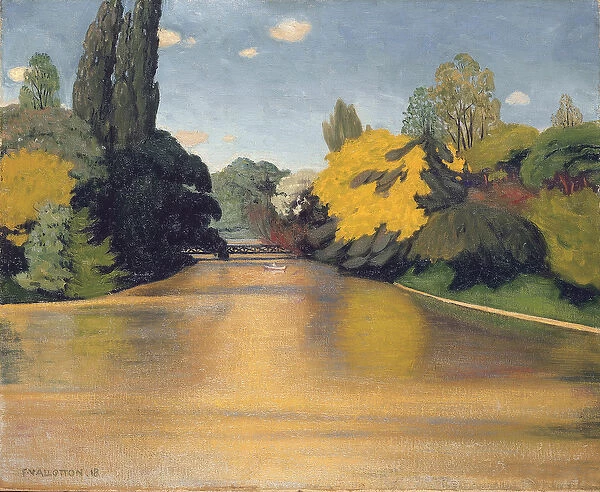 Bois de Boulogne, Las St. James, 1918 (oil on canvas)
