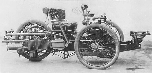 Bolles Cart, 1897 (b  /  w photo)