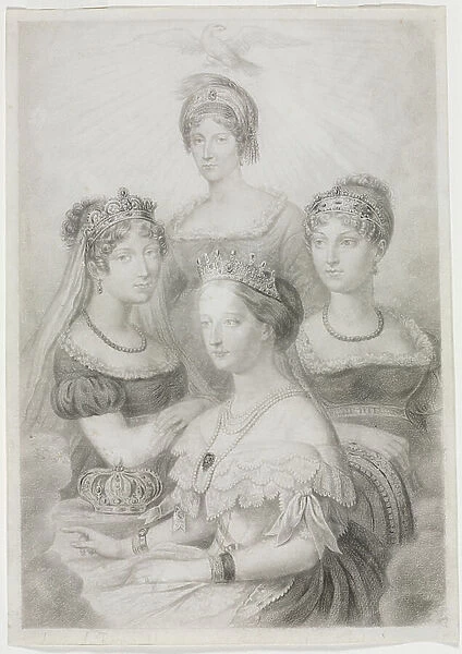 Bonaparte Women (black chalk )