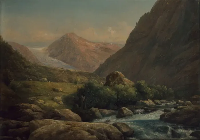 Framed Print : Bondhus glacier