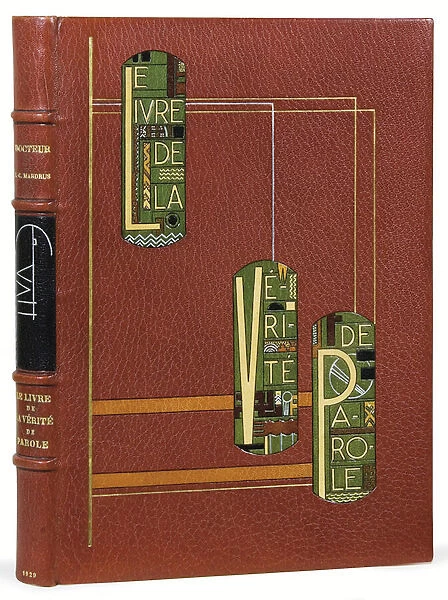 The Book of the Truth of Speech by Jean-Claude Mardrus, 1929 (leather)