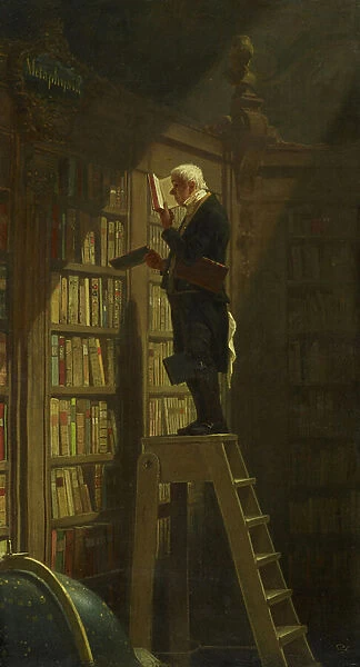 The Bookworm, c. 1850 (oil on canvas)