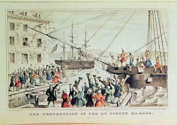 The Boston Tea Party, 1846 (print)