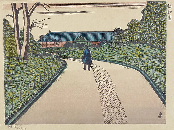 Botanical Garden, 1929 (colour woodblock print)