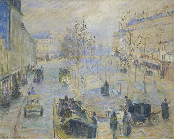 Boulevard Rochechouart, 1880 (pastel on paper)