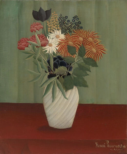 Bouquet of Flowers with China Asters and Tokyos, 1910 (oil on canvas)