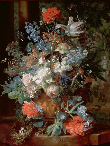 Bouquet of Flowers in a Landscape