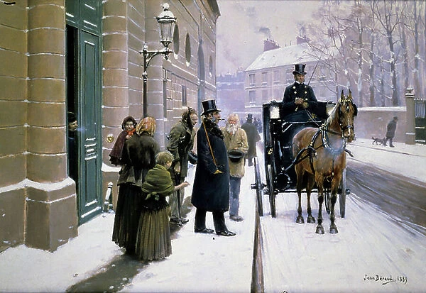 A bourgeois leaving his house, Paris, 1889 (painting)