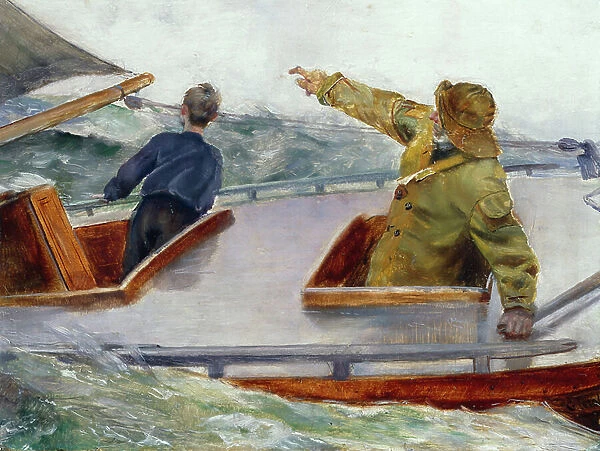 On the bow, ca 1890 (oil on canvas)