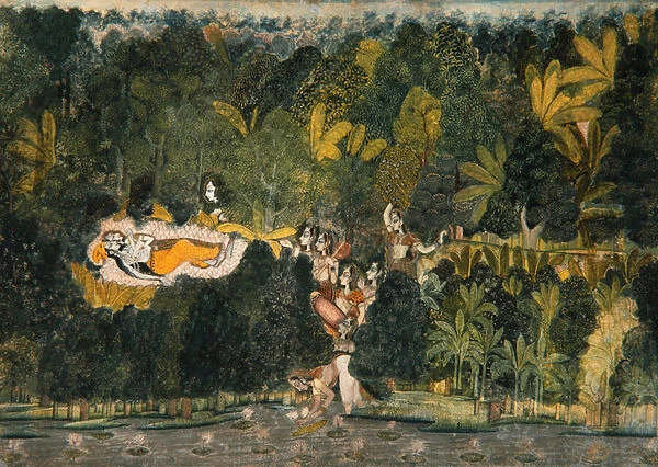 The Bower of Quiet Passion, c. 1750 (opaque w  /  c & gold on paper)