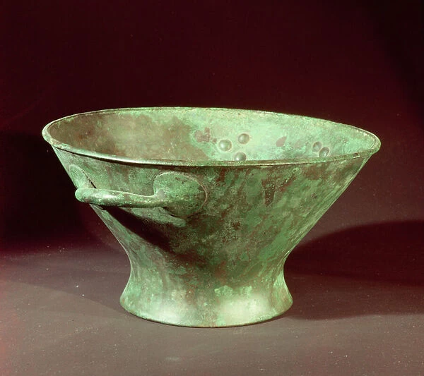 Bowl from one of the Chamber Tombs, Mycenae, c. 1300 BC (bronze)