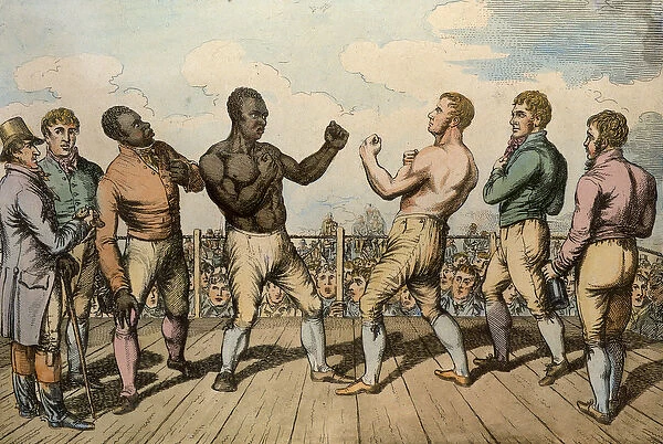 Boxing Match Between Cribb (1781-1848) and Molineaux (d