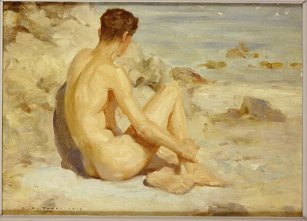 Boy on a Beach, 1912 (oil on board)