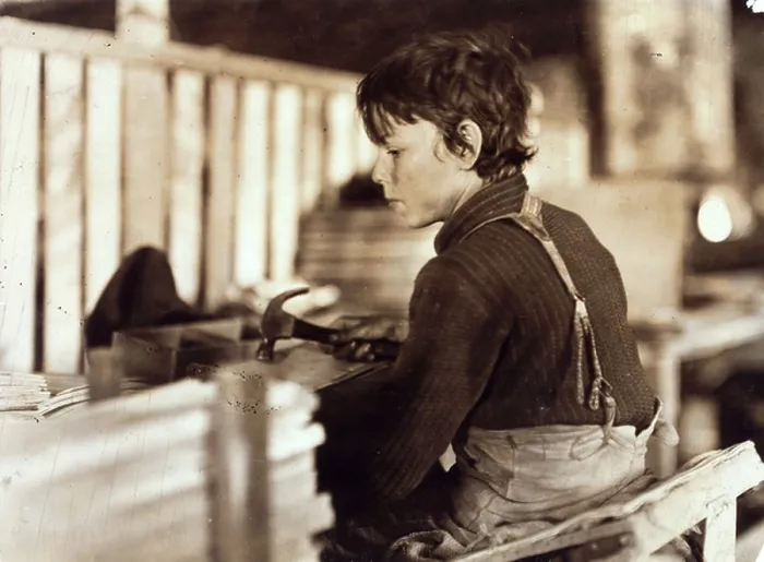 Framed Print : Boy making Melon Baskets, 1908 Framed Print : Boy making Melon Baskets, 1908