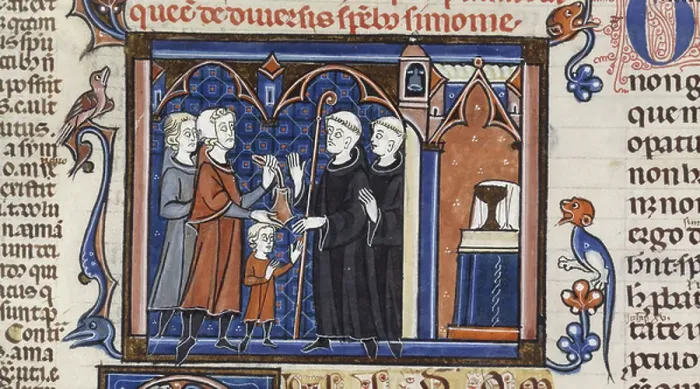 Framed Print : Boy received into a monastery Framed Print : Boy received into a monastery
