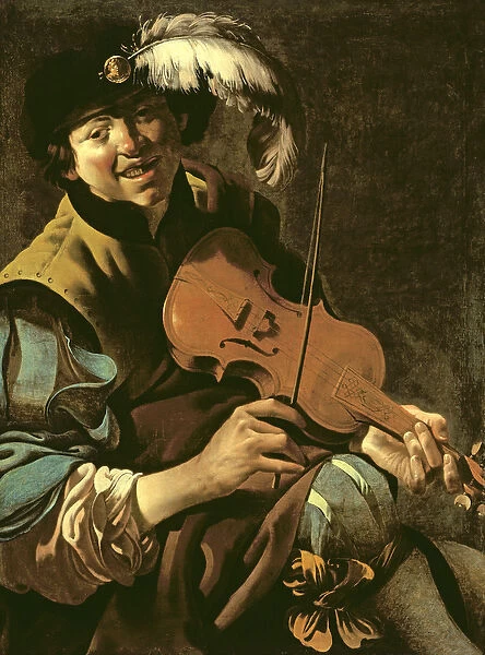 A Boy Violinist, 1626 (oil on canvas)