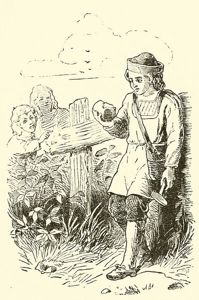 The boy, William Smith, who become the father of English Geology (engraving)