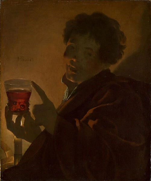 Boy with a Wineglass, 1623 (oil on canvas)