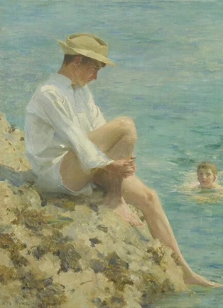 Boys Bathing, 1908 (oil on canvas)