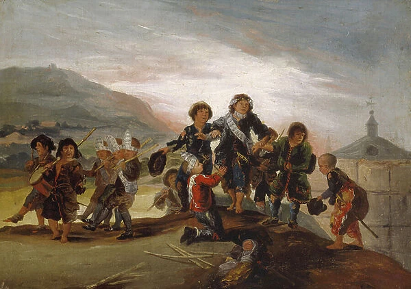 Boys Playing at Soldiers, c. 1775-99 (oil on canvas)