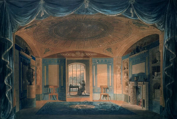 The Breakfast Room, Pitzhanger Manor, 1802 (pen & ink with w  /  c on paper)